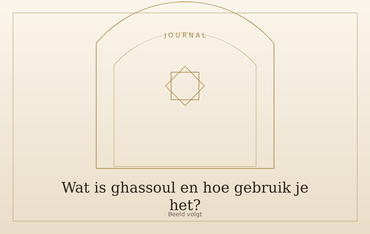Wat is ghassoul en hoe gebruik je het?